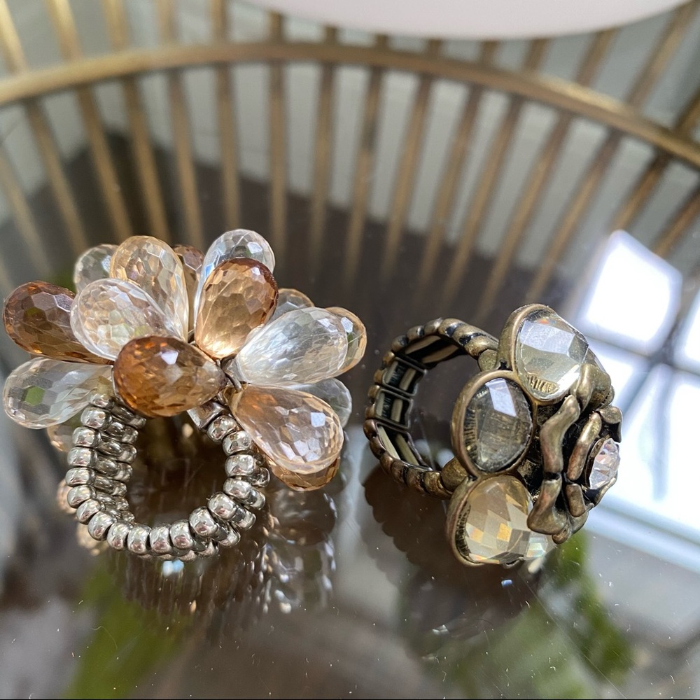 Oversized Jeweled Rings